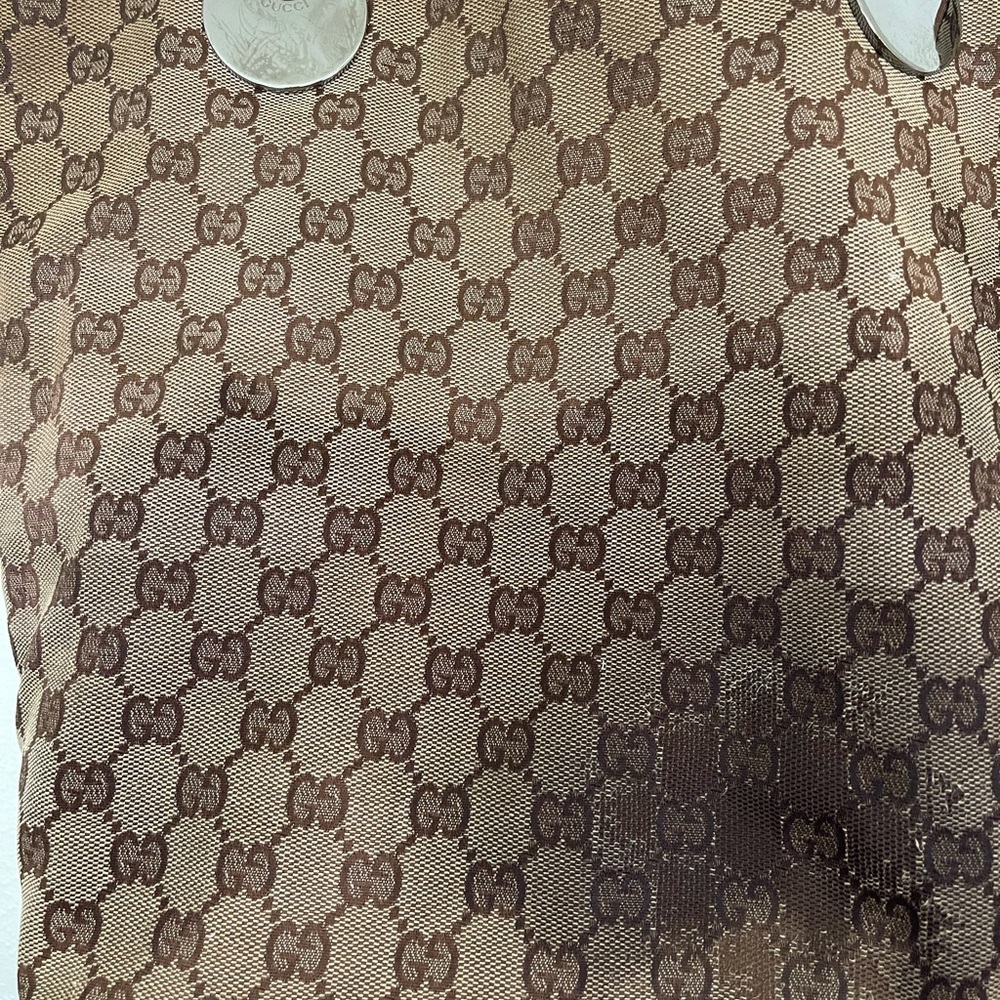 GUCCI Beige/light Brown  GG Canvas Tote bag - Picture 7 of 13